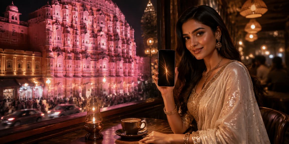 Sports betting enthusiast using mobile in Jaipur
